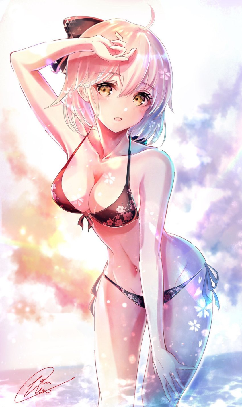 bikini chiachun0621 fate/grand_order sakura_saber swimsuits