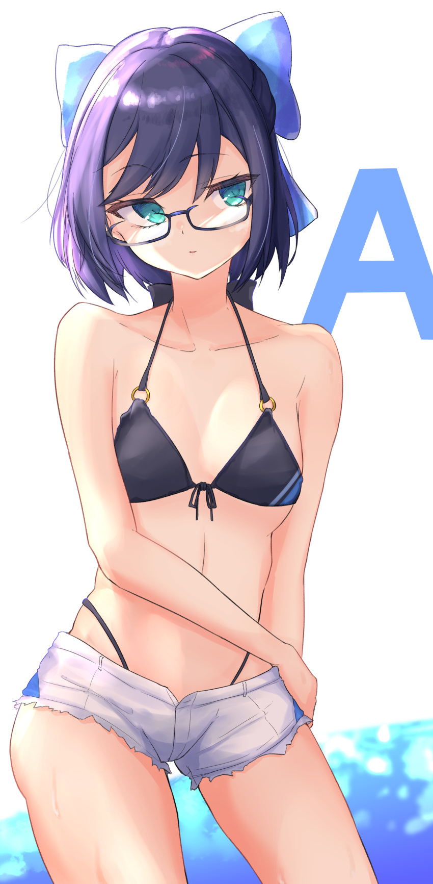 bikini_top hololive megane ogura_toast swimsuits tagme