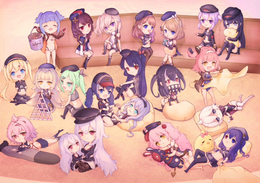 6+girls :d :o =_= ^_^ absurdres ahoge aiguillette anchor_symbol argyle_cutout arm_on_knee arm_strap arm_support arm_warmers armband azur_lane back bags_under_eyes bandana_over_mouth bangs bare_shoulders barefoot baseball_cap beret bikini bird black_bodysuit black_gloves black_hair black_hairband black_headwear black_jacket black_legwear black_shorts black_skirt black_sleeves black_swimsuit blanket blonde_hair blue_dress blue_eyes blue_hair blue_headwear blue_jacket blue_swimsuit blunt_bangs blush bodysuit book bow bra braid breasts brown_cloak brown_hair brown_jacket bucket buttons candy chick cleavage cloak closed_eyes closed_mouth collared_dress commentary_request couch cropped_jacket crossed_bangs cup detached_sleeves doll_hug dress drinking drinking_straw ear_piercing elbow_gloves eyebrows_visible_through_hair fang fingerless_gloves flat_chest food front_zipper_swimsuit full_body fur_collar gloves graf_zeppelin_(azur_lane) green_hair grey_bra grey_eyes grey_jacket hair_between_eyes hair_bow hair_intakes hair_ornament hair_ribbon hairband hairclip hand_in_another's_hair hat headphones headphones_around_neck heterochromia highres holding holding_blanket holding_bucket holding_cup holding_hands holding_lollipop hood hood_down hooded_cloak house_of_cards huge_filesize iron_cross jacket kiyotaka knee_up kneehighs knees_together_feet_apart knees_up large_breasts leg_strap leotard light_brown_hair lollipop long_hair long_sleeves looking_at_viewer low_twintails lying manjuu_(azur_lane) medium_breasts meme_attire midriff military_hat mini_hat motion_lines multicolored_hair multiple_girls navel navel_cutout no_shoes notice_lines on_back on_side on_stomach one-piece_swimsuit one_side_up open_book open_clothes open_jacket open_mouth own_hands_together panties panty_peek pantyhose peaked_cap piercing pillow pillow_hug pink_bow pink_hair pink_hairband pink_ribbon pleated_skirt purple_eyes purple_hair reading red_eyes red_gloves ribbon seiza shaded_face shadow shark_hood shirt short_braid short_hair short_sleeves short_twintails shorts shoulder_cutout side_cutout side_ponytail side_slit sidelocks silver_hair single_sleeve sitting sitting_on_lap sitting_on_person skin_fang skirt sleeveless sleeveless_dress sleeveless_shirt small_breasts smile standing strapless streaked_hair striped striped_bow striped_headwear stuffed_animal stuffed_bunny stuffed_toy swept_bangs swimsuit swirl_lollipop thigh_strap thigh_tattoo thighhighs tilted_headwear torpedo training_bra tubetop twin_braids twintails two-sided_cape two_side_up u-101_(azur_lane) u-110_(azur_lane) u-47_(azur_lane) u-522_(azur_lane) u-556_(azur_lane) u-557_(azur_lane) u-73_(azur_lane) u-81_(azur_lane) underboob underwear unzipped very_long_hair water_drop white_bikini white_gloves white_hair white_legwear white_skirt white_swimsuit wrist_cuffs wristband yellow_eyes yellow_gloves yokozuwari z18_(azur_lane) z19_hermann_kunne_(azur_lane) z1_leberecht_maass_(azur_lane) z20_karl_galster_(azur_lane) z21_(azur_lane) z23_(azur_lane) z25_(azur_lane) z2_georg_thiele_(azur_lane) z35_(azur_lane) z36_(azur_lane) z46_(azur_lane) zeppelin-chan_(azur_lane) zettai_ryouiki