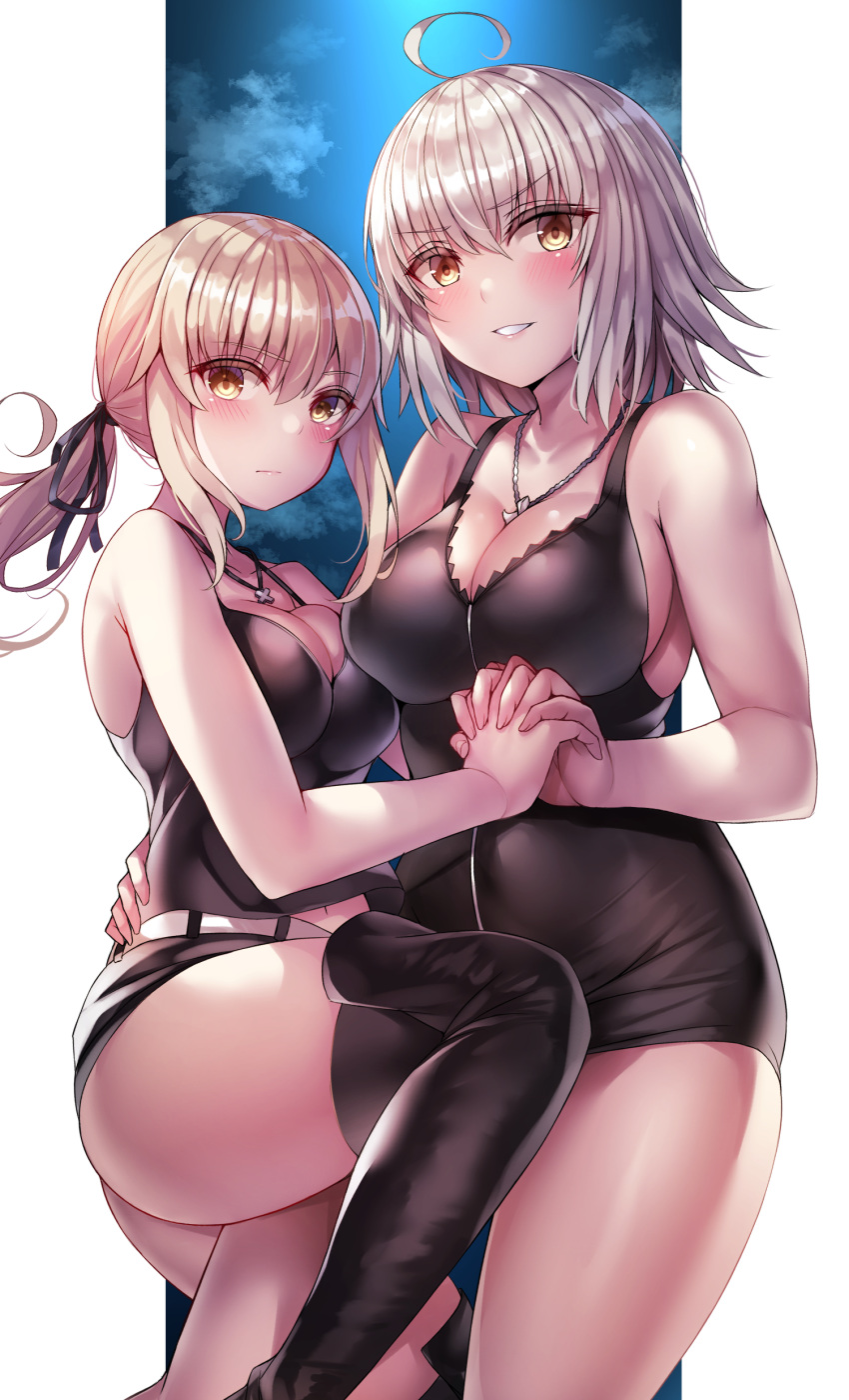 artist_revision cleavage fate/grand_order jeanne_d'arc jeanne_d'arc_(alter)_(fate) saber saber_alter tagme