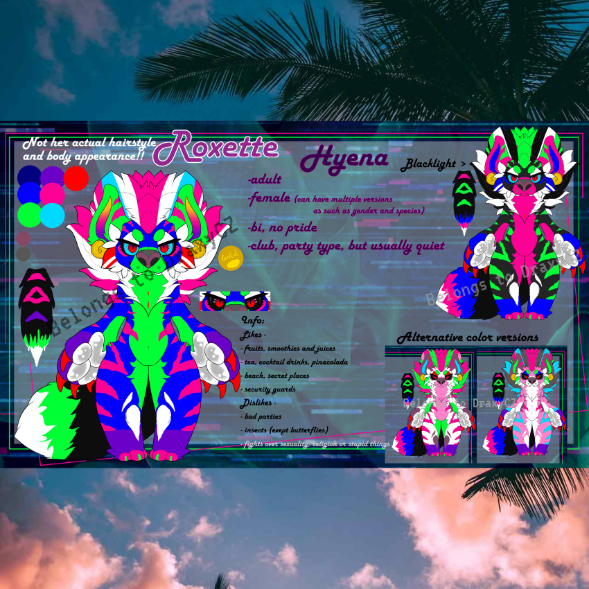 #beach #furry anthro base colorful design_sheet edit fan_character female hi_res model_sheet redesign