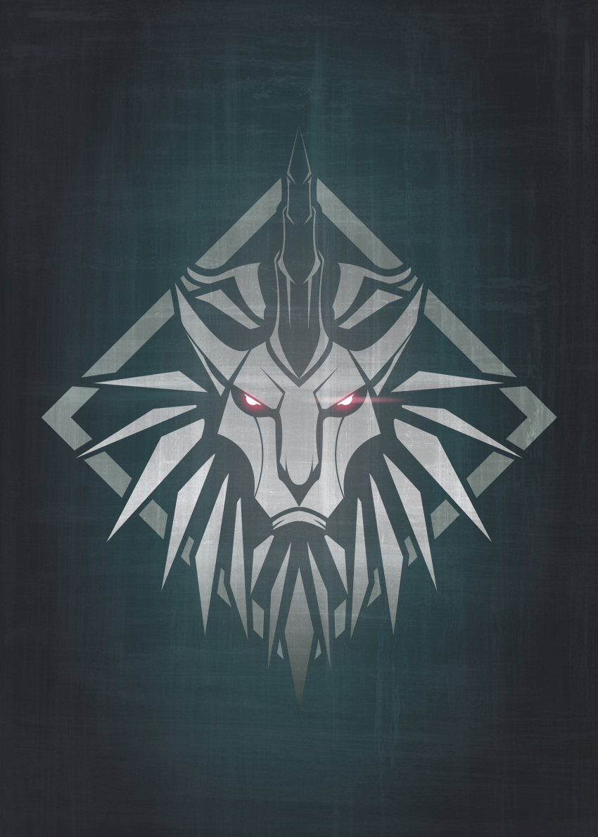 absurdres ancient blue_eyes dragon eyes highres horse house kirin_(monster_hunter) logo monster monster_hunter monster_hunter:_world open_eyes simple_background symbol tacuyanjun the_witcher the_witcher_3 thorns
