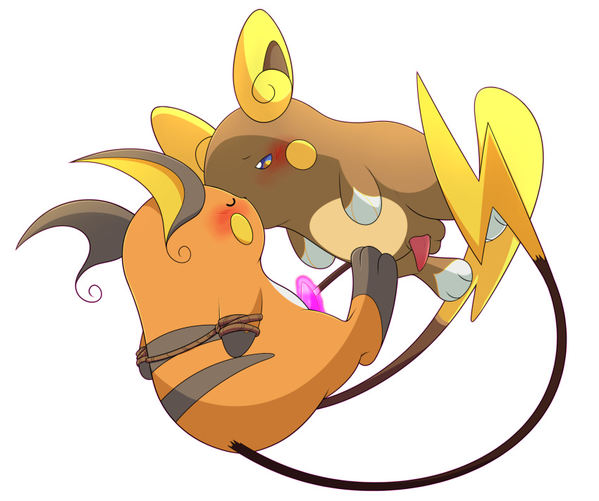 2020 achromatic alolan_raichu alpha_channel animal_genitalia animal_penis balls blush bound duo erection feral fur genitals hi_res kissing magicjob male male/male mammal nintendo orange_body orange_fur penis pok&eacute;mon pok&eacute;mon_(species) psychic raichu regional_form_(pok&eacute;mon) rodent rope rope_bondage simple_background suspended_in_midair tan_body tan_fur tapering_penis telekinesis transparent_background video_games