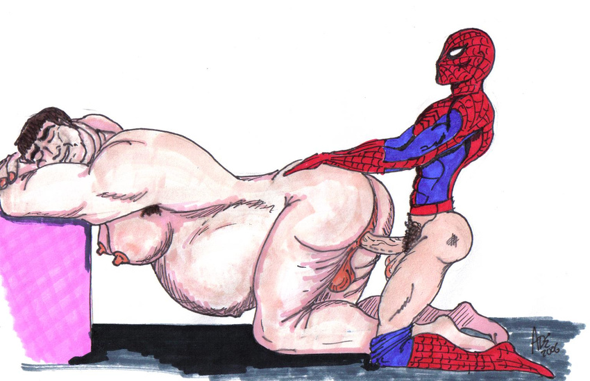 blob fred_dukes marvel peter_parker spider-man