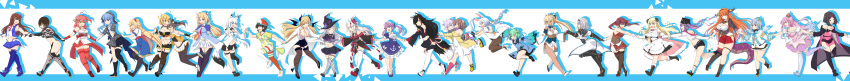 &gt;_&lt; /\/\/\ 6+girls :3 :d absurdres ahoge akai_haato aki_rosenthal amane_kanata anchor_symbol angel_wings animal_ear_fluff animal_ears arm_strap asymmetrical_legwear azki_(hololive) back_bow bangs bare_shoulders bat_hair_ornament beret black_choker black_gloves black_hair black_headwear black_jacket black_legwear black_skirt blonde_hair blue_dress blue_eyes blue_hair blue_legwear blue_skirt bone_hair_ornament boots border bow braid breasts bridal_gauntlets brown_eyes brown_hair bug bunny_ears bunny_girl bunny_tail bunnysuit butterfly capelet carrot_hair_ornament cat_ears cat_girl cat_tail choker cleavage cleavage_cutout closed_eyes commentary crop_top crown demon_girl demon_horns demon_tail demon_wings detached_sleeves dog_ears dog_girl dog_tail double-breasted double_bun dragon_girl dragon_horns dragon_tail dress elbow_gloves english_commentary eyebrows_visible_through_hair flower food_themed_hair_ornament fox_ears fox_girl fox_tail garter_belt glasses gloves gradient_hair green_eyes green_hair grey_dress hair_between_eyes hair_flower hair_ornament hairclip hat headdress high-waist_skirt highres himemori_luna holding_hands holding_tail hololive horns hoshimachi_suisei houshou_marine hug incredibly_absurdres insect inugami_korone jacket japanese_clothes jumping kimono kiryuu_coco large_breasts leg_up long_hair long_image looking_at_another low_twintails mask mask_on_head medium_breasts megaphone midriff minato_aqua mini_crown multicolored_hair multiple_girls murasaki_shion nakiri_ayame natsuiro_matsuri navel neckerchief necktie nekomata_okayu obi one_eye_closed one_side_up oni_horns ookami_mio oozora_subaru open_clothes open_jacket open_mouth orange_legwear out_of_frame panties pantyhose peaked_cap pink_hair plaid plaid_dress plaid_headwear pleated_skirt pointy_ears ponytail puffy_sleeves purple_eyes purple_hair red_eyes red_hair red_legwear red_skirt roboco-san sakura_miko saliva sash sesield sheep_horns shirakami_fubuki shiranui_flare shirogane_noel shirt shoes short_hair shorts side-tie_panties side_braid sidelocks silhouette silver_hair simple_background skirt skull_hair_ornament sleeveless sleeveless_kimono sleeveless_shirt smile star_(symbol) star_hair_ornament striped striped_legwear sweatdrop tail thigh_boots thigh_strap thighhighs tokino_sora tokoyami_towa tsunomaki_watame twin_braids twintails underwear uruha_rushia usada_pekora virtual_youtuber walking wavy_mouth white_background white_dress white_gloves white_hair white_jacket white_kimono white_legwear white_skirt wide_image wings witch_hat xd yellow_eyes yellow_shirt yozora_mel yuzuki_choco zettai_ryouiki