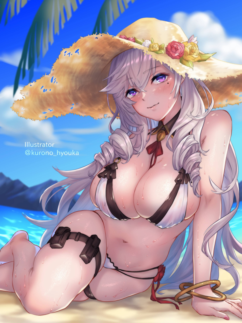 algerie_(azur_lane) azur_lane bikini garter kurono_hyouka swimsuits