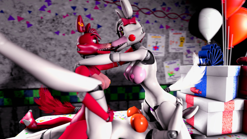 16:9 4k absurd_res breasts cunnilingus facesitting female female/female five_nights_at_freddy's five_nights_at_freddy's_2 five_nights_at_freddy's_world foxy_(fnaf) french_kissing genitals group group_sex hand_on_butt hi_res kissing lolbit_(fnaf) lying mangle_(fnaf) nipples nude on_back oral pussy sex threesome tongue triangle_position vaginal video_games widescreen zealousrocket