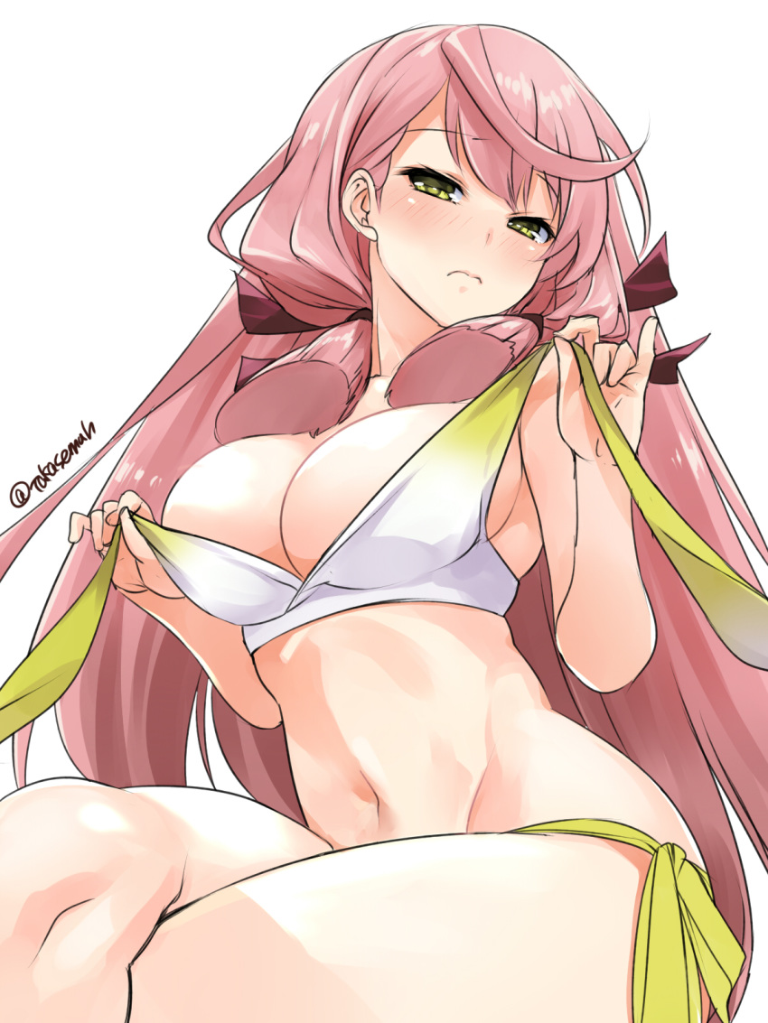 akashi_(kancolle) bikini kantai_collection swimsuits takase_muu