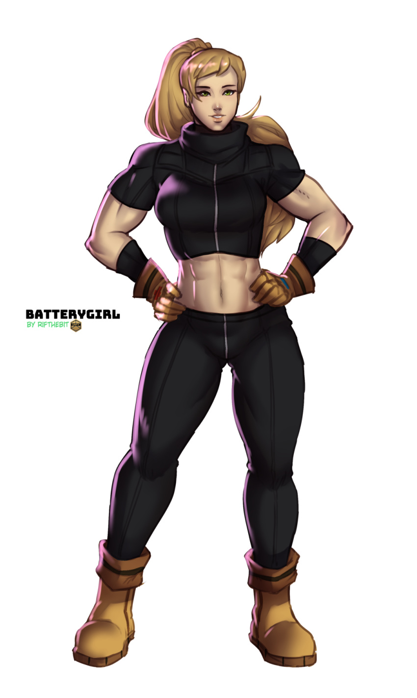 abs female heroine hi_res human human_only mammal muscular muscular_female not_furry rifthebit solo unitypressdigital