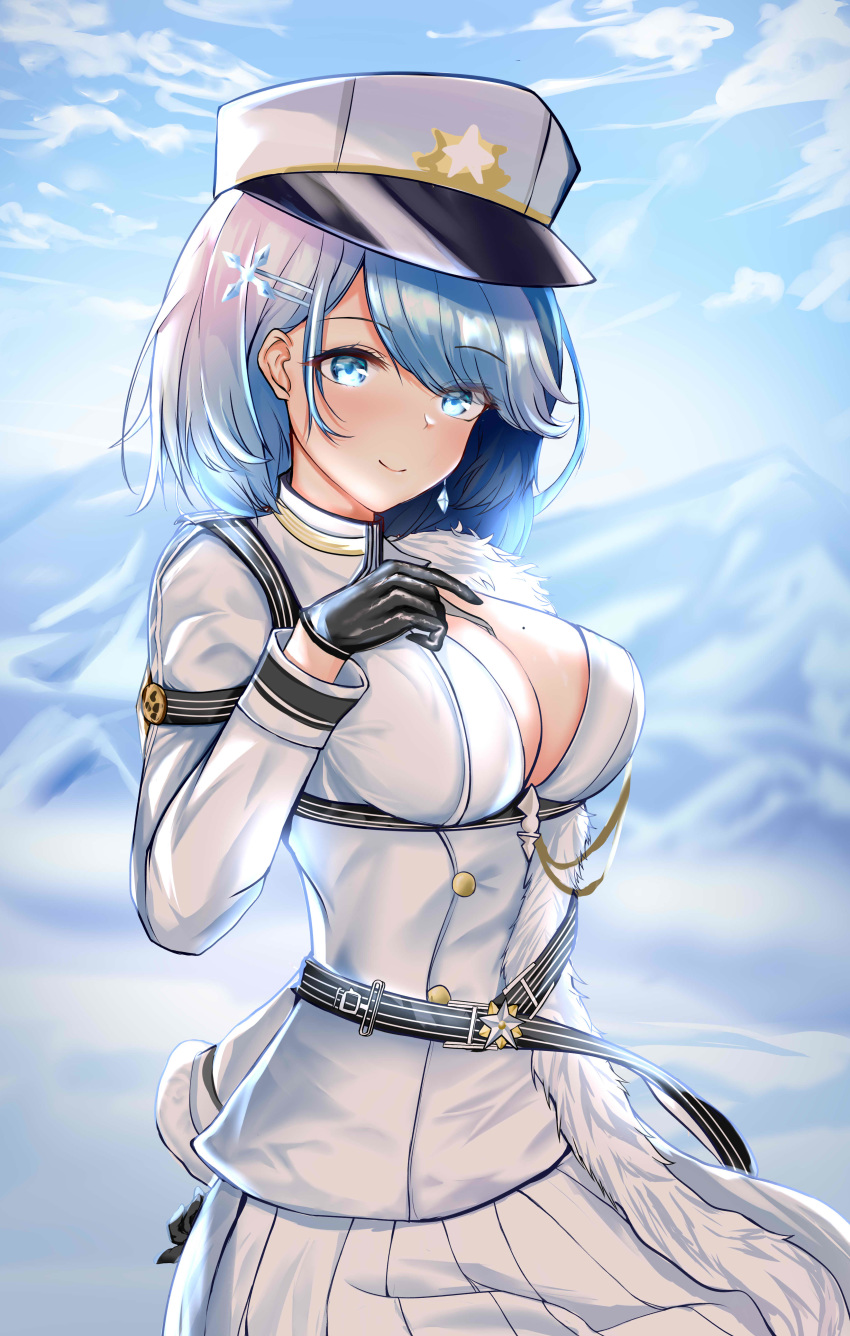 azur_lane chapayev_(azur_lane) cleavage kulayueyue no_bra uniform