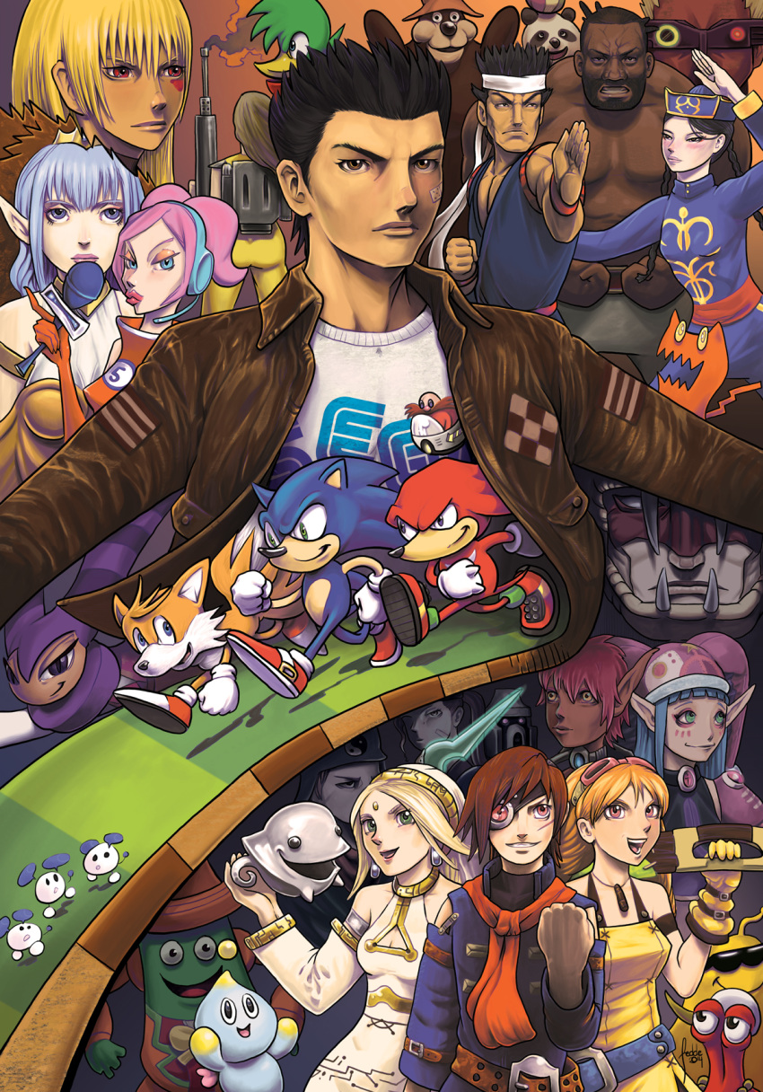 accessory aika_(skies_of_arcadia) akira_yuki alien bean bean_the_dynamite black_eyes black_hair blonde_hair blue_body blue_eyes blue_hair blue_skin blush chao_(sonic) character_request chu_chu_rocket clothed clothing cupil dark_skin deku_(fighters_megamix) domestic_cat dragon_force earl_(toejam_and_earl) eye_patch eyewear fedde felid feline felis female fighters_megamix fighting_vipers fina_(skies_of_arcadia) fonewearl fur goggles green_body green_eyes green_skin gun hair headband headphones hi_res human humanoid_pointy_ears hunewarl jacket jeffry_mcwild kapukapu knuckles_the_echidna kumachan_(fighting_vipers) lady_teiris mahler_(fighting_vipers) male mammal microphone miles_prower mouse murid murine newmen nightmaren nights nights_into_dreams orange_body orange_fur pai_chan pandachan phantasy_star_online pigtails pink_hair ranged_weapon red_eyes rodent ryo_hazuki scar sega shenmue skies_of_arcadia sonic_the_fighters sonic_the_hedgehog sonic_the_hedgehog_(series) space_channel_5 toejam toejam_and_earl topless topwear ulala ursid video_games virtua_fighter vyse weapon white_body white_skin