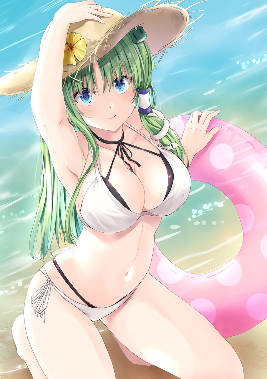 bikini fule kochiya_sanae swimsuits touhou