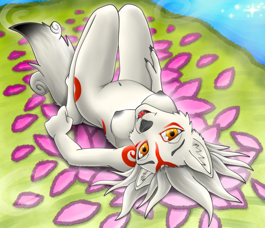 amaterasu canid canine canis capcom deity female hi_res mammal okami_wolf solo varrio10 video_games wolf ōkami