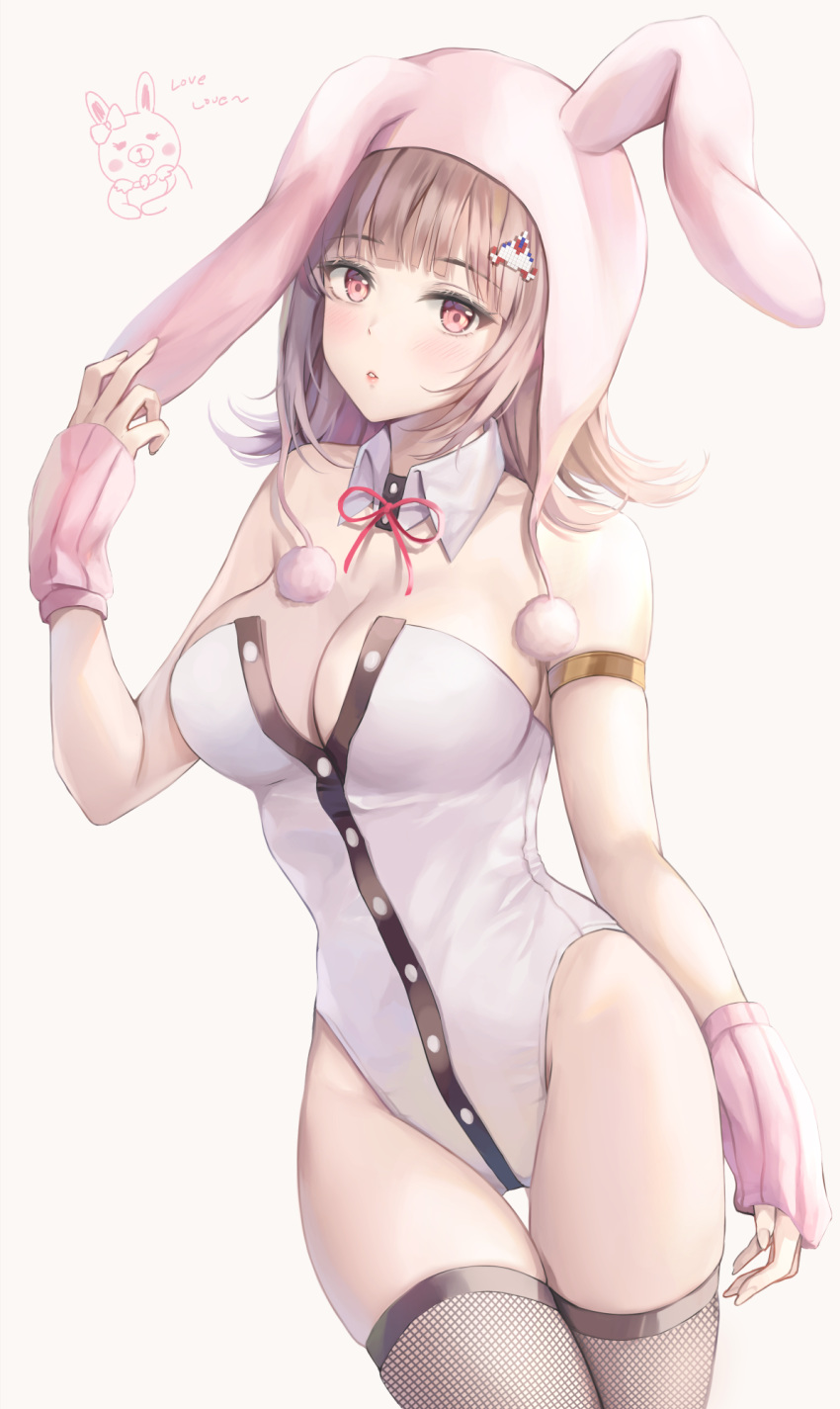 animal_ears dangan-ronpa dangan-ronpa_2 nanami_chiaki tagme thighhighs