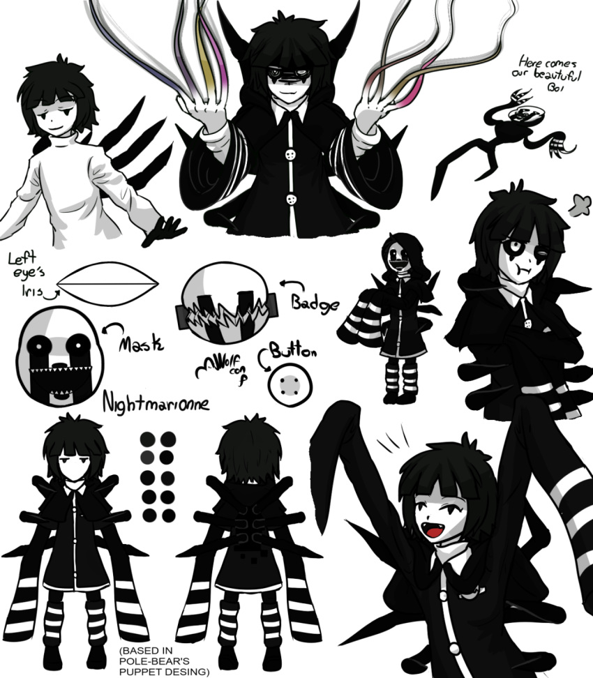 axelocraft1500_(artist) english_text five_nights_at_freddy's five_nights_at_freddy's_4 hi_res human humanization male mammal nightmarionne_(fnaf) solo text unknown_artist video_games wolf-con-f