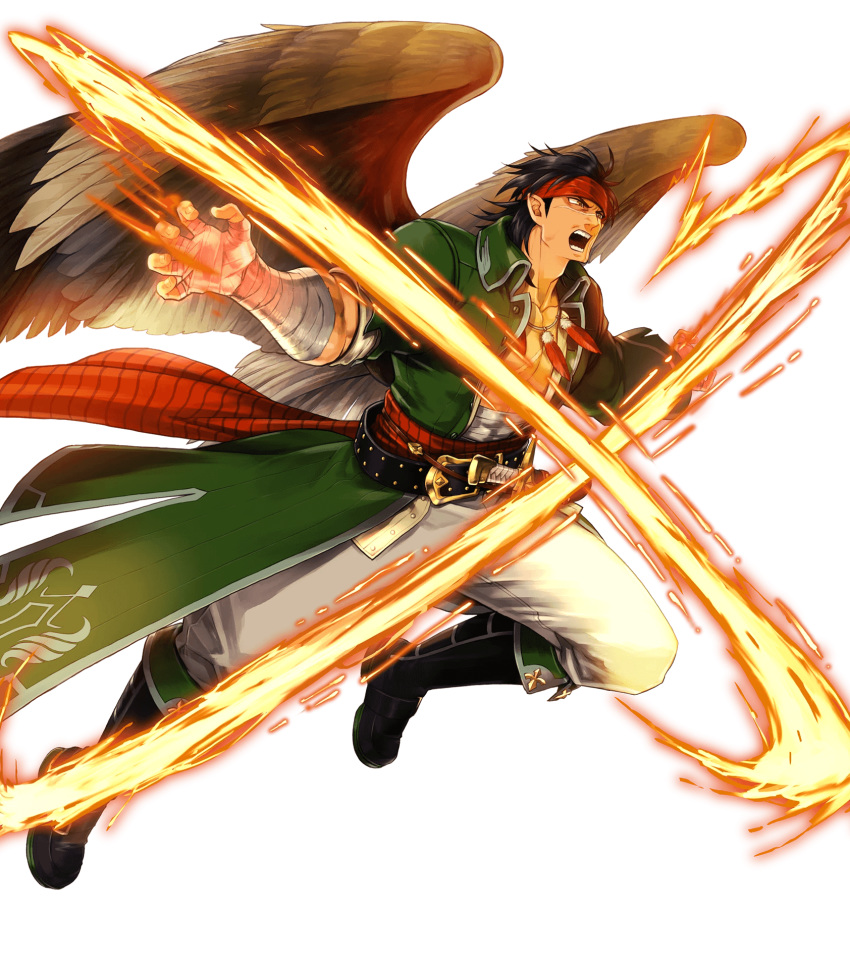 bandages fire_emblem fire_emblem:_souen_no_kiseki fire_emblem_heroes heels kita_senri nintendo pirate pointy_ears tibarn weapon wings