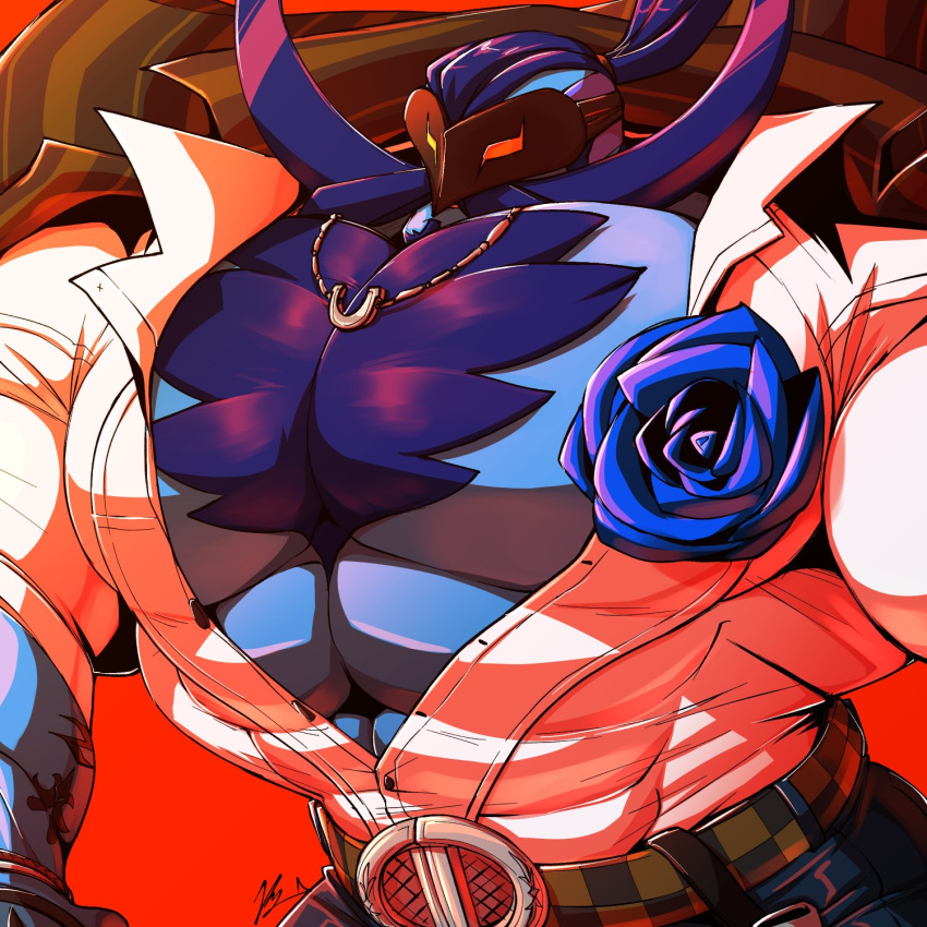 1:1 abs atlus big_pecs clothed clothing diego_(persona_5) flammars flower hi_res humanoid male mask megami_tensei megami_tensei_persona muscular muscular_humanoid muscular_male open_shirt pecs plant rose_(flower) shirt solo spoiler topwear video_games yongdasom zorro_(persona_5)