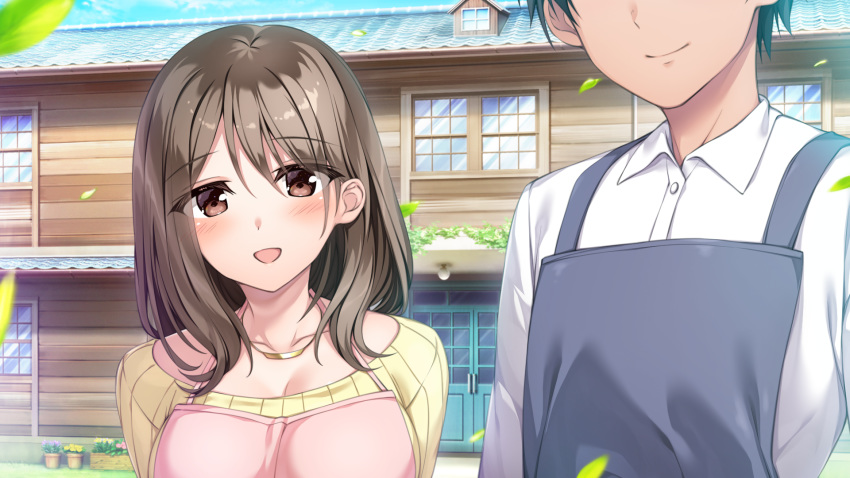 apron close game_cg hibiki_works male oryou re_cation_~melty_healing~ tsubaki_hinako