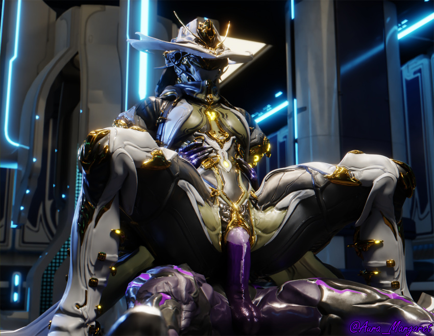 auramargaret bodily_fluids cum cum_in_pussy cum_inside cum_on_penis duo female genital_fluids genitals humanoid intersex intersex/female mesa_(warframe) penis pussy saryn_(warframe) spread_legs spreading video_games warframe