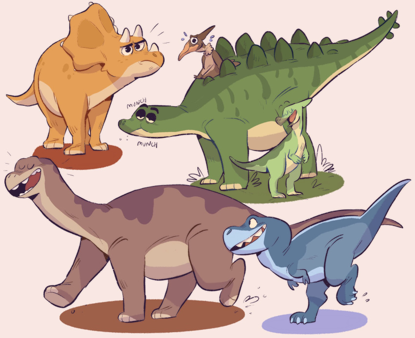 2020 apatosaurus cera ceratopsian chomper_(the_land_before_time) digital_media_(artwork) dinosaur diplodocid don_bluth ducky_(the_land_before_time) hadrosaurid half-closed_eyes hi_res littlefoot narrowed_eyes neatodon open_mouth ornithischian parasaurolophus petrie pteranodon pteranodontid pterosaur reptile sauropod scalie simple_background size_difference smile spike_(the_land_before_time) standing stegosaurian stegosaurus teeth the_land_before_time theropod thyreophoran triceratops tyrannosaurid tyrannosaurus tyrannosaurus_rex walking