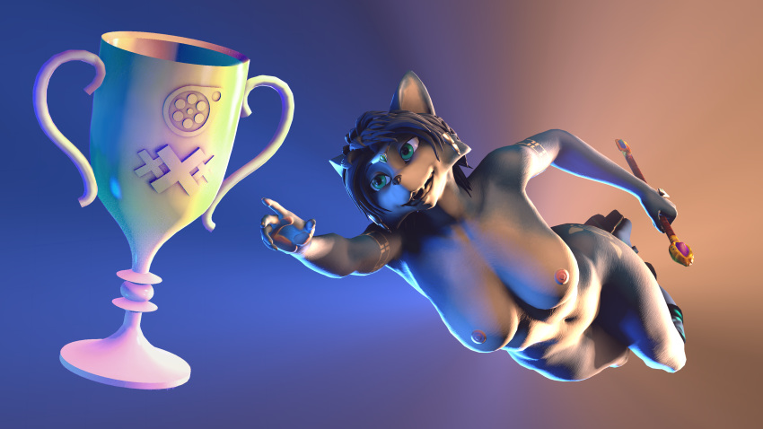 3d_(artwork) absurd_res anthro award breasts canid canine connivingrat digital_media_(artwork) female fox hi_res kaitou3d krystal mammal nintendo nipples nude reaching solo source_filmmaker staff star_fox tagme thesp97 trophy video_games warfaremachine