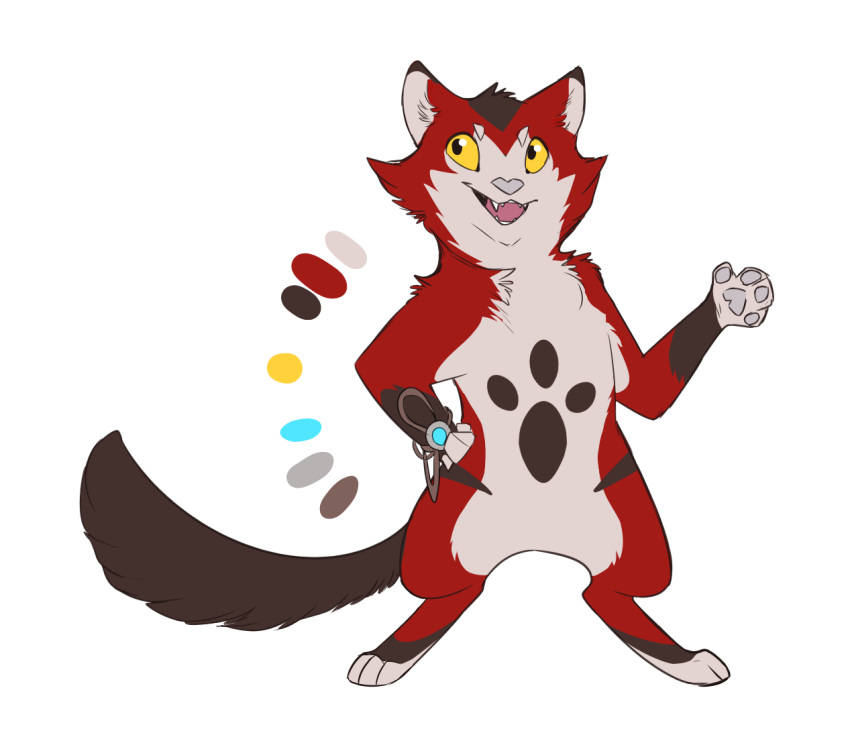 2020 4_fingers 4_toes alpha_channel ambiguous_gender anthro capcom digital_media_(artwork) felid feline felyne fingers fur lynian mammal monster_hunter palico red_body red_fur simple_background solo soulsplosionsketches toes transparent_background video_games yellow_eyes