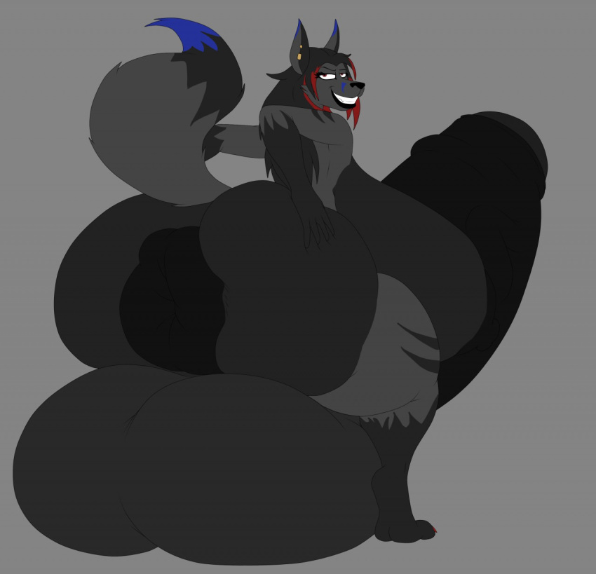 anthro anus balls big_balls big_breasts big_penis breasts canid canine fox genitals gynomorph hi_res huge_balls huge_breasts huge_penis hyper hyper_anus hyper_balls hyper_breasts hyper_genitalia hyper_penis intersex looking_at_viewer mammal nightmare-arts penis solo thick_thighs uncut