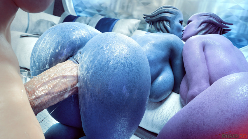 3d_(artwork) absurd_res alien alien_humanoid anus asari big_breasts big_butt big_penis bodily_fluids breasts butt cum cum_inside cum_on_butt cum_on_penis digital_media_(artwork) doggystyle erection female female/female female_shepard from_behind_position genital_fluids genitals group gynomorph hi_res huge_breasts huge_butt huge_penis human humanoid intersex intersex/female kissing mammal mass_effect nipples nude penetration penile penile_penetration penis penis_in_pussy pussy rigid3d sex trio vaginal vaginal_penetration