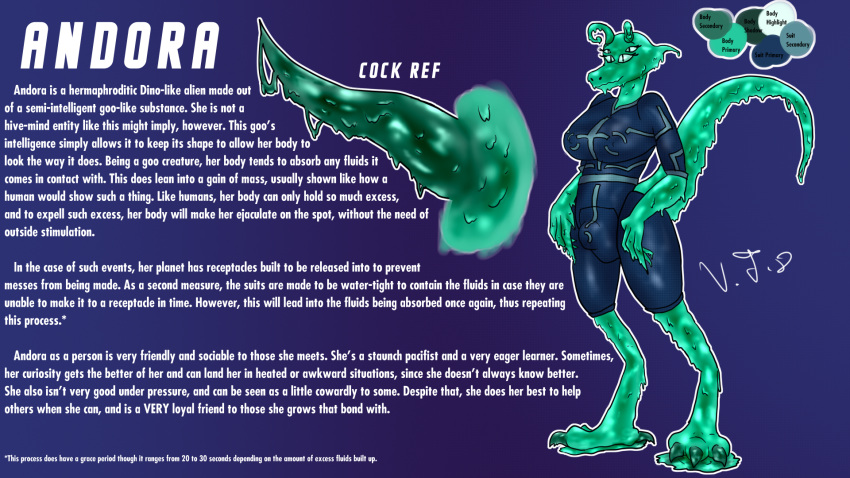 alien andora_(valoric_starlight) antennae_(anatomy) anthro digitigrade female goo_creature gynomorph herm hi_res intersex model_sheet solo solo_focus tagme valoric_starlight