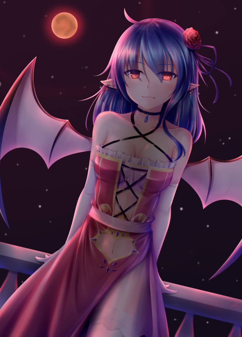 cleavage remilia_scarlet seiya_(iiseven) thighhighs touhou wings