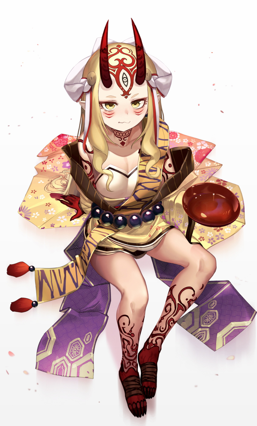 eis fate/grand_order horns ibaraki_douji_(fate/grand_order) pointy_ears tagme