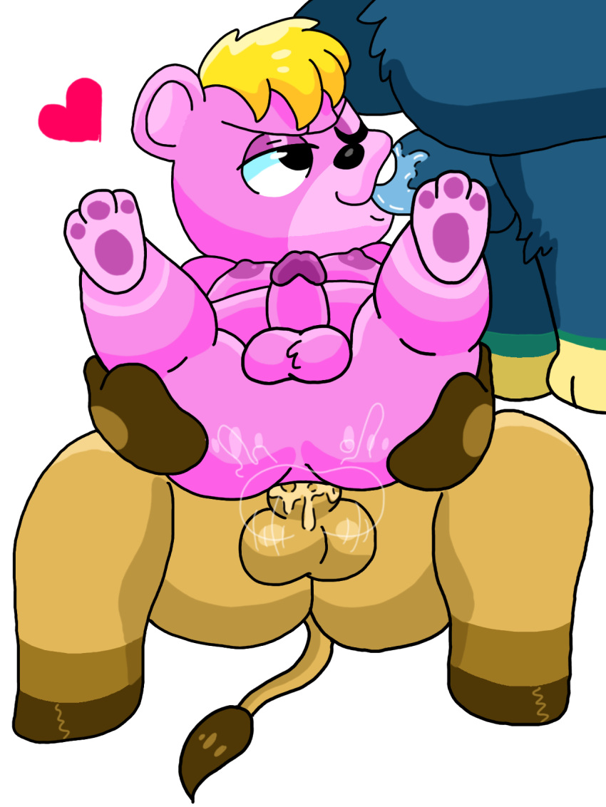 &lt;3 2020 anal animal_crossing anthro balls blue_body blue_fur bovid bovine brown_body brown_fur cattle fur genitals groucho_(animal_crossing) group group_sex hi_res humanoid_genitalia humanoid_penis male male/male mammal nintendo penis pink_body pink_fur sex sinribbons slightly_chubby threesome ursid vic_(animal_crossing) video_games vladimir_(animal_crossing)