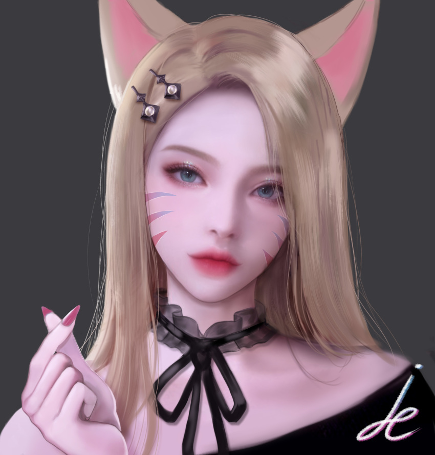 ahri animal_ears league_of_legends pinker tagme