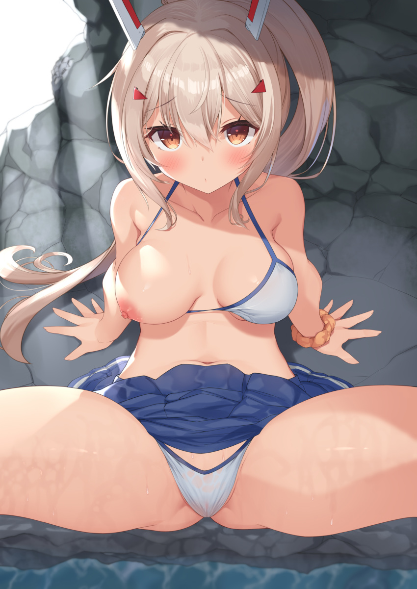 ayanami_(azur_lane) azur_lane bikini breasts fujieda_uzuki nipples swimsuits