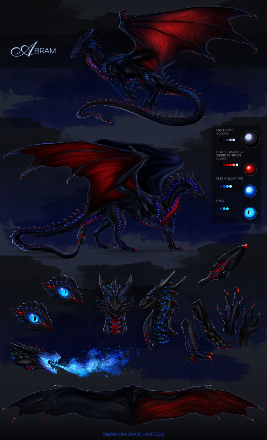 2020 ambiguous_gender claws digital_media_(artwork) dragon english_text feral hi_res horn isvoc membrane_(anatomy) membranous_wings model_sheet scales scalie solo spines text western_dragon wings