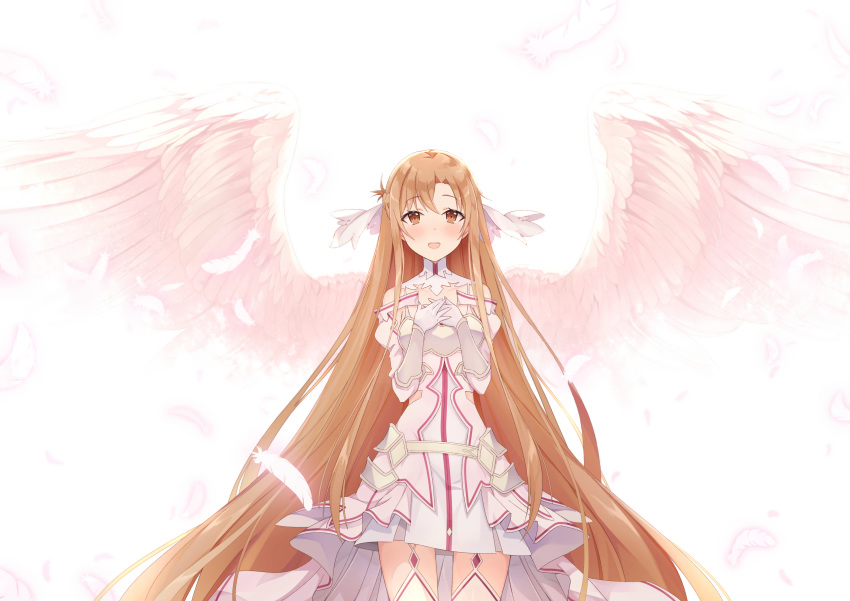 asuna_(sword_art_online) sword_art_online tagme thighhighs wings