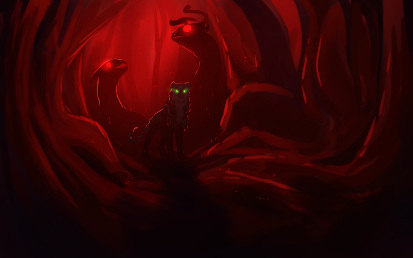16:10 ambiguous_gender canid canine canis digital_media_(artwork) feral green_eyes hi_res mammal solo soulsplosionsketches standing widescreen wolf