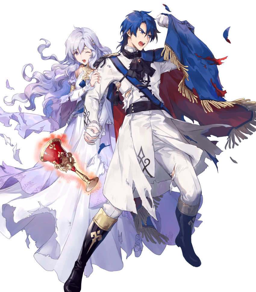 azutarou deirdre dress fire_emblem fire_emblem:_seisen_no_keifu fire_emblem_heroes heels nintendo sigurd_(fire_emblem) torn_clothes uniform