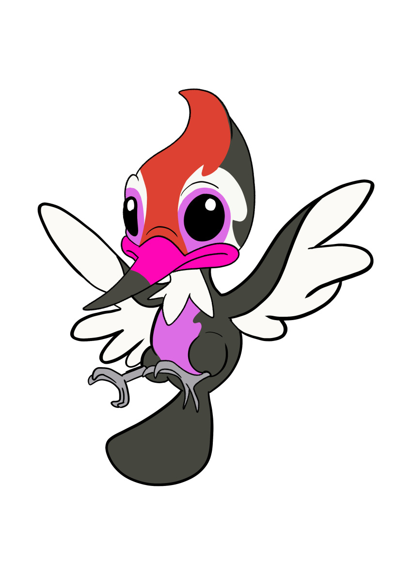 absurd_res alien avian disney experiment_(lilo_and_stitch) eyebrows feather_tuft feathers hi_res hunkahunka lilo_and_stitch multicolored_body nintendo pikipek pink_body pink_feathers pok&eacute;mon pok&eacute;mon_(species) red_body red_feathers simple_background solo tombola1993 tuft video_games white_background white_body white_feathers