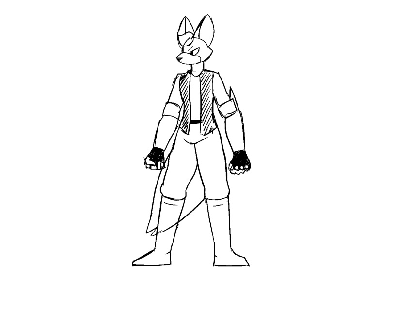 &lt;3 4:3 animated anthro biru_(diamonsion) canid canine clothed clothing diamonsion fight fox fur hair hi_res hybrid jojo's_bizarre_adventure male mammal meme short_playtime smile solo unfinished video_games