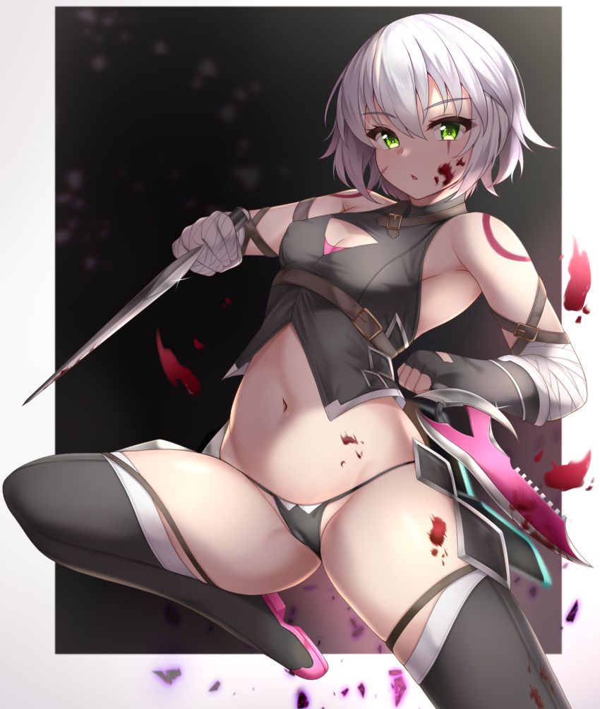 blood cameltoe fate/apocrypha fate/stay_night jack_the_ripper lomocya pantsu thighhighs weapon