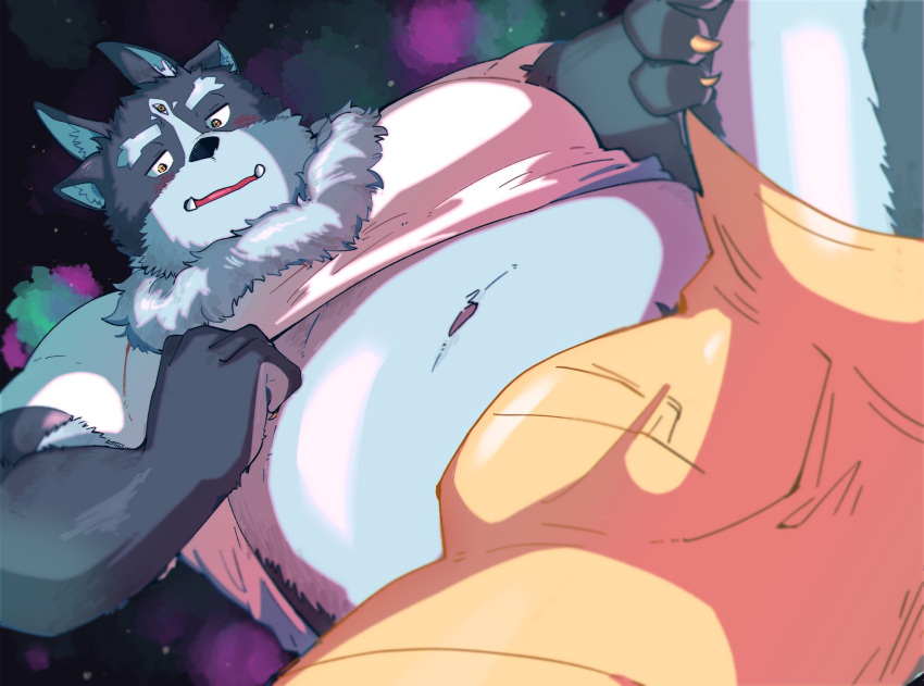 2020 anthro belly bottomwear bulge clothing hi_res kemono male navel overweight overweight_anthro overweight_male sawch_cls shirt shorts solo tokyo_afterschool_summoners topwear tsathoggua video_games