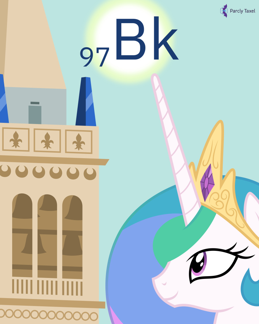 2020 4:5 absurd_res berkelium blue_eyes blue_hair crown detailed_background english_text equid equine ethereal_hair ethereal_mane female feral friendship_is_magic green_hair hair happy hasbro hi_res horn landmark looking_up mammal my_little_pony outside parclytaxel princess_celestia_(mlp) pseudo_hair pseudo_mane real_world sather_tower signature smile solo sun text unicorn white_body