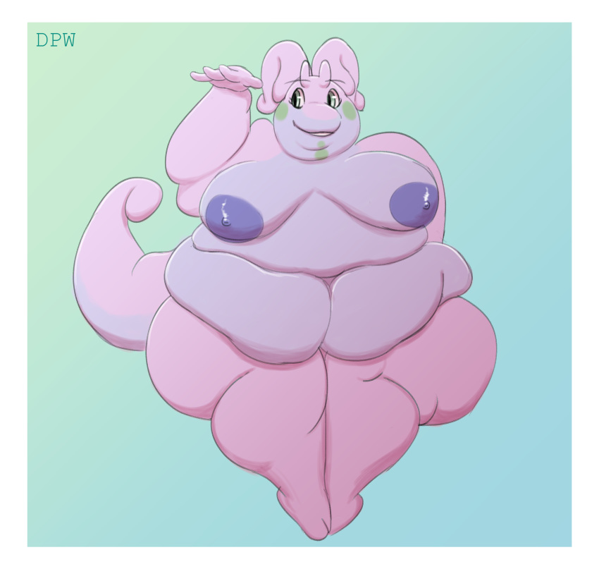 2019 absurd_res antennae_(anatomy) anthro areola areola_slip belly big_breasts border breasts dragon eyelashes female fingers goodra green_eyes hi_res high- huge_breasts morbily_obese navel nintendo obese obese_anthro obese_female overweight overweight_anthro overweight_female pok&eacute;mon pok&eacute;mon_(species) purple_body sitting smile solo thick_tail thick_thighs video_games white_border whooperscooper wide_hips