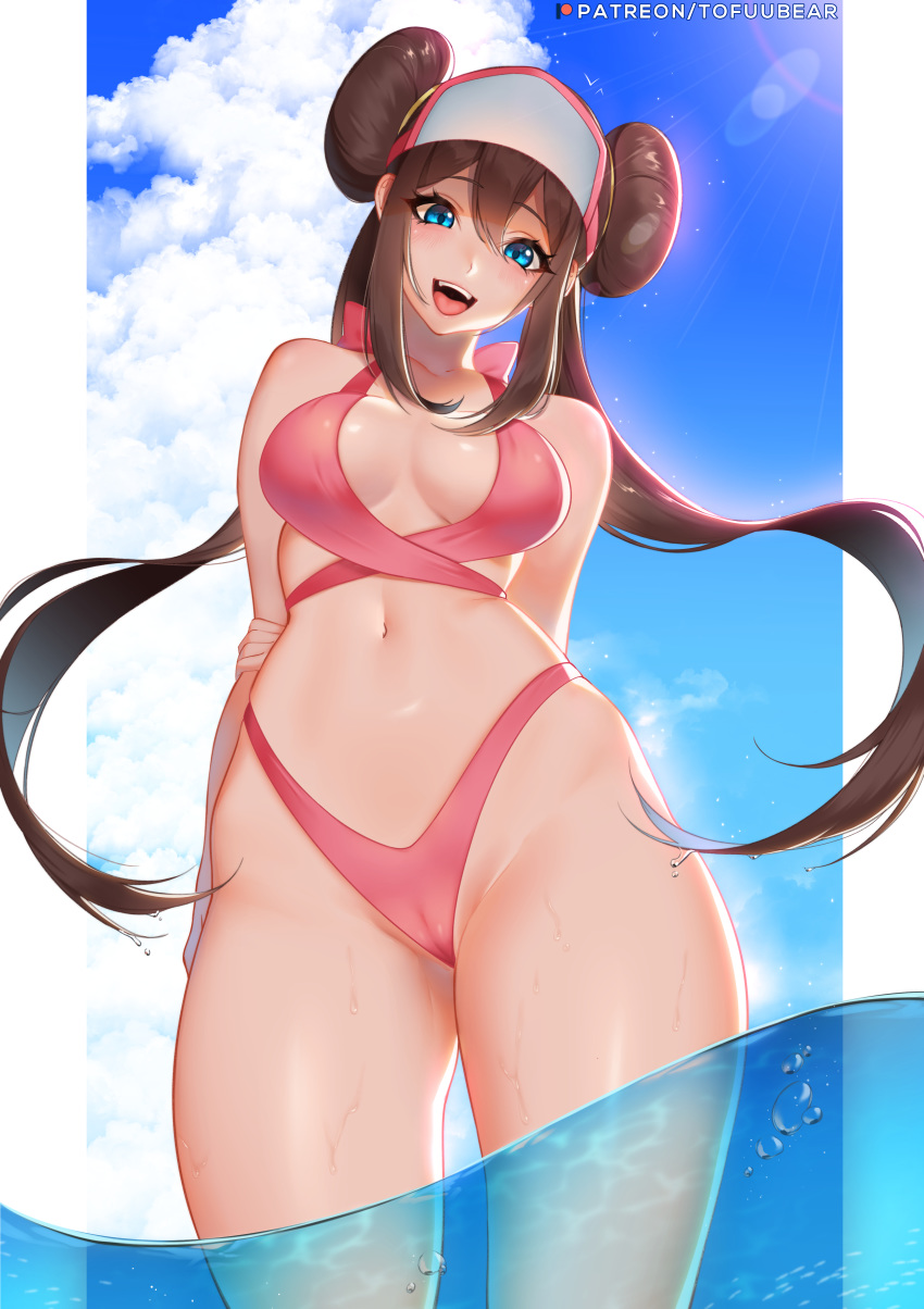 bikini cameltoe mei_(pokemon) pokemon pokemon_black_and_white_2 swimsuits tofuubear