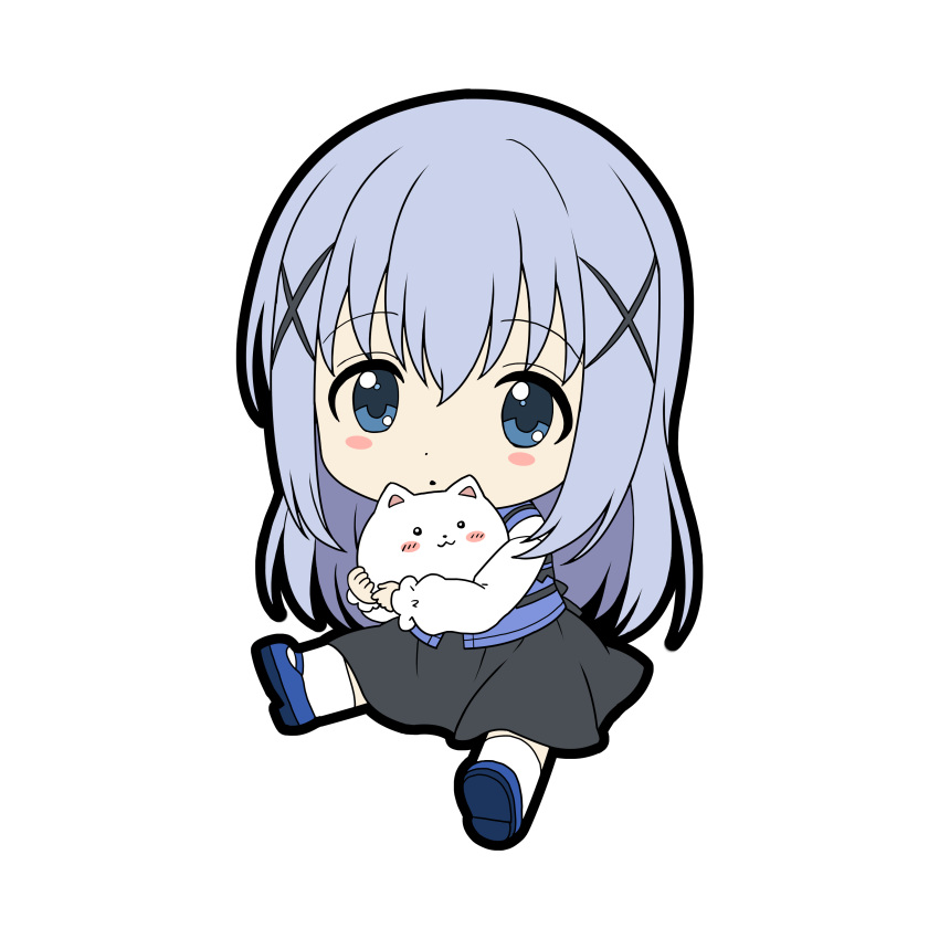 chibi gochuumon_wa_usagi_desu_ka? kafuu_chino tagme tippy_(gochuumon_wa_usagi_desu_ka?) transparent_png waitress