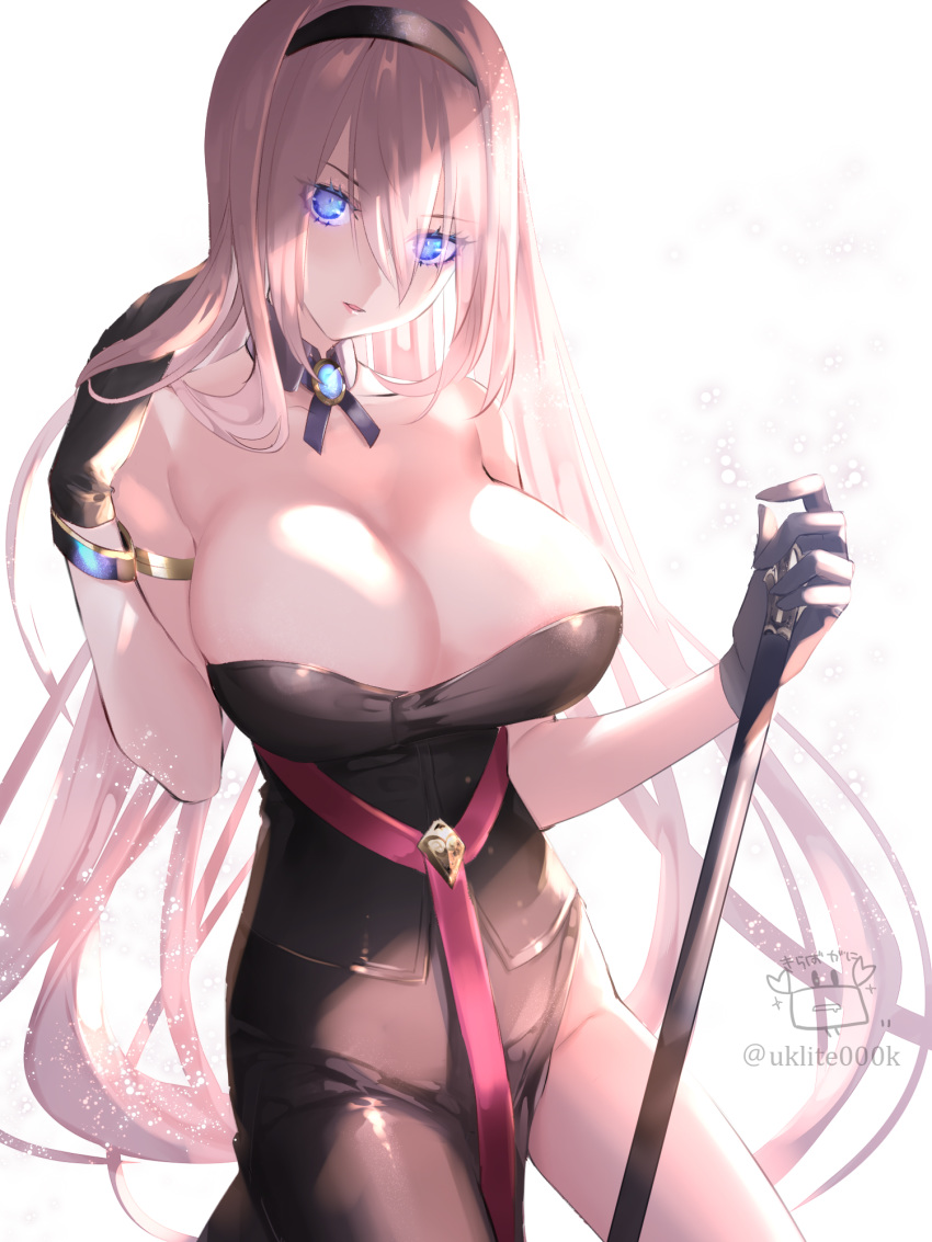 dress megurine_luka no_bra nopan vocaloid yuuki_kira