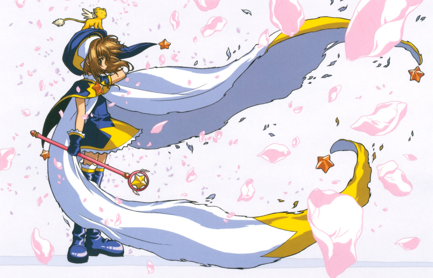 card_captor_sakura heels kerberos kinomoto_sakura madhouse thighhighs weapon