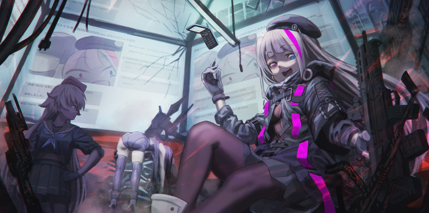 architect_(girls_frontline) girls_frontline hironii_(hirofactory) mdr_(girls_frontline) ntw-20_(girls_frontline)