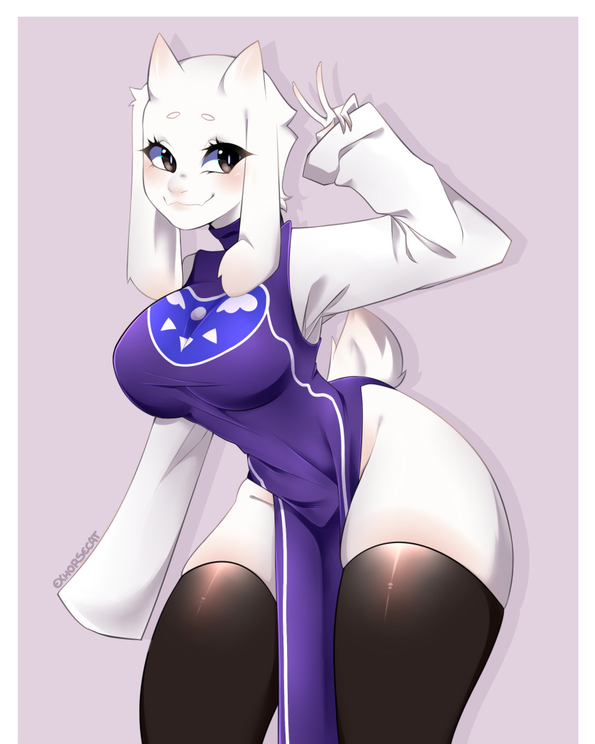 2020 4:5 absurd_res anthro big_breasts bovid breasts caprine clothing curvaceous curvy_figure deltarune female footwear goat hi_res horsecat mammal mature_female momgoat mother parent slightly_chubby socks soft solo toriel undertale video_games voluptuous waist wide_hips